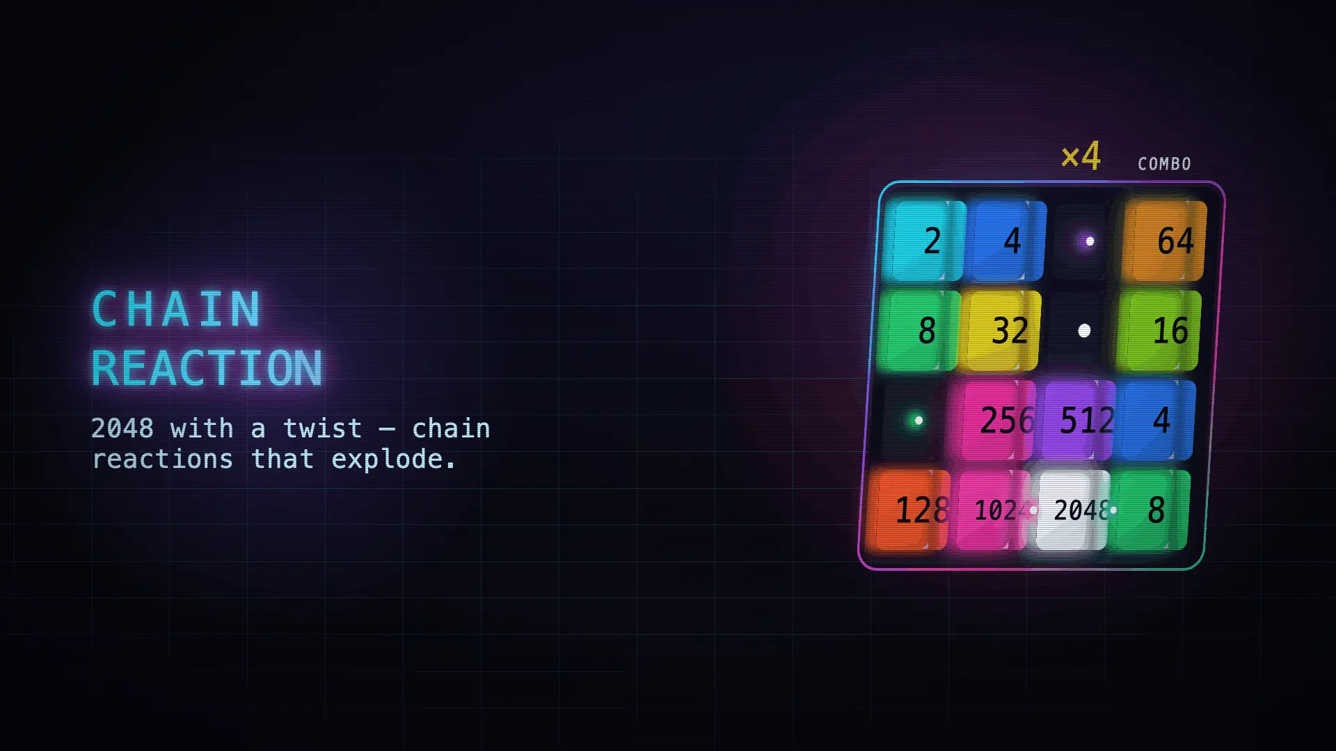 Play Chain Reaction 2048 Online Free